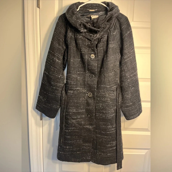 Hugo Boss Women’s Wool Alpaca Overcoat Pea Coat Size 4 Luxury Cozy Soft - Picture 1 of 13